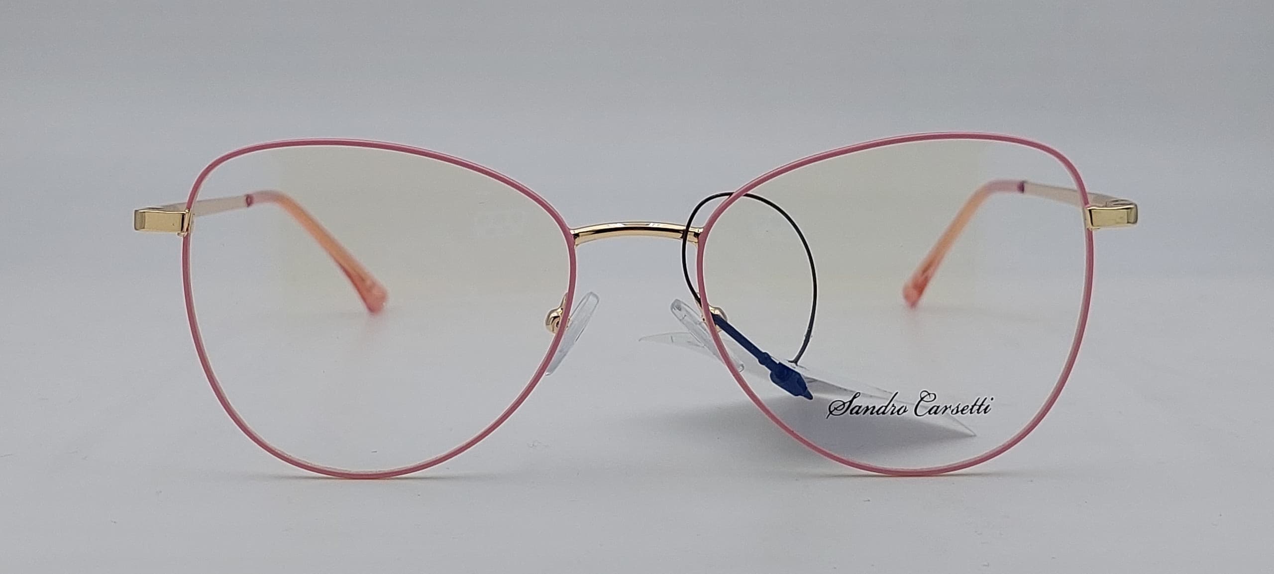 Диоптрична рамка Sandro Carsetti Clip Pink Frame with Gold